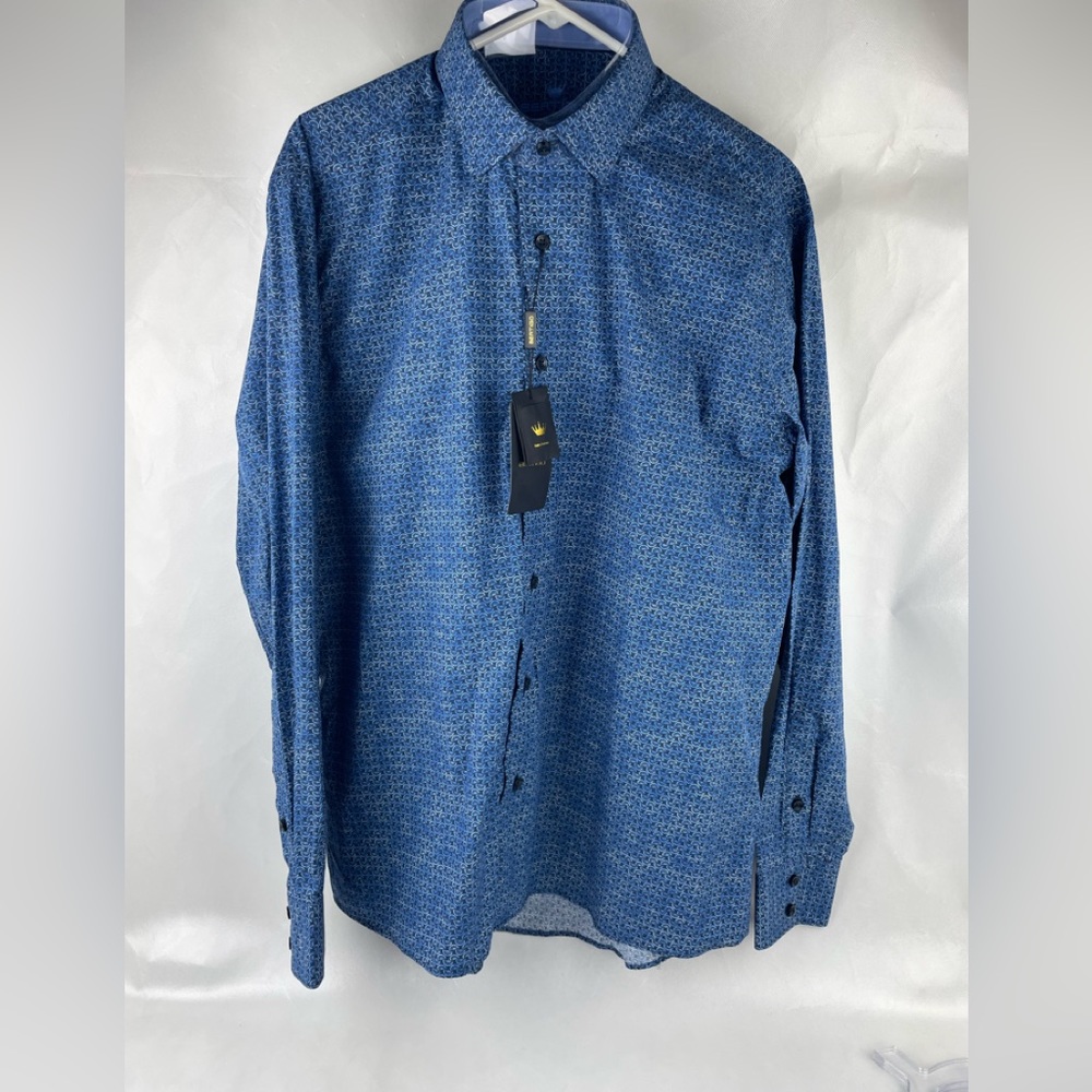 Bertigo 'Rivaldo/92' Blue Men's LS Shirt Sz XL